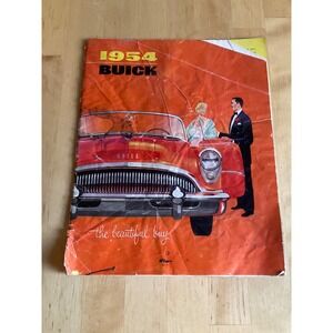 Vintage 1954 Buick Sales Brochure The Beautiful Buy Roadmaster Super Century 40